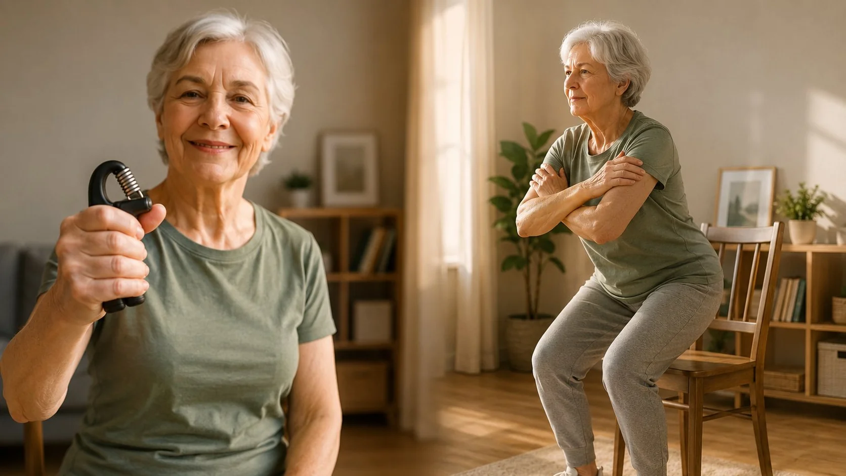 Grip strength test: a hand gripping a rope, a metaphor for muscle strength and longevity in older women
